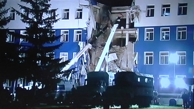В Омске обрушилась казарма 242-го учебного центра ВДВ